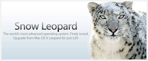 Mac OS X Snow Leopard 于 8月28日上市