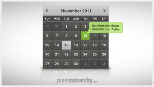 01-calendarpsddesign21 40个优秀免费的日历界面PSD下载