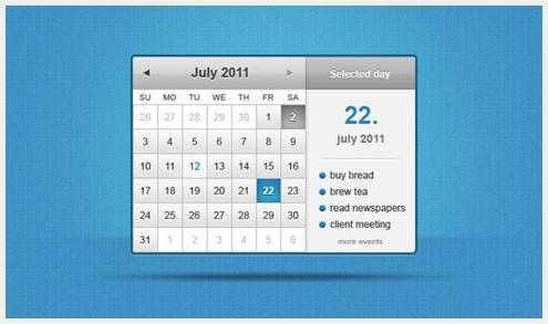02-calendarpsddesign9 40个优秀免费的日历界面PSD下载