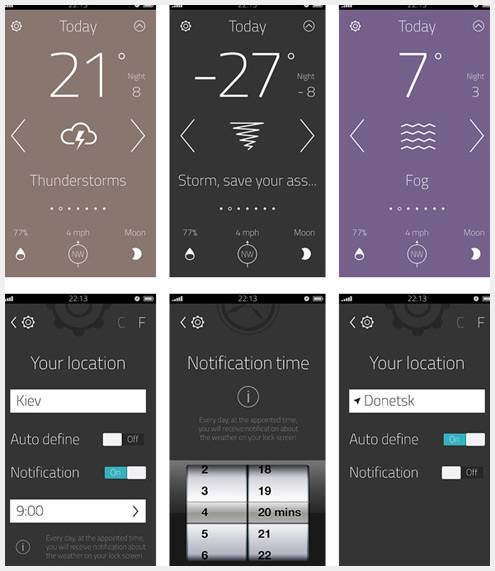 02-weather-app 美丽的平板UI设计创意