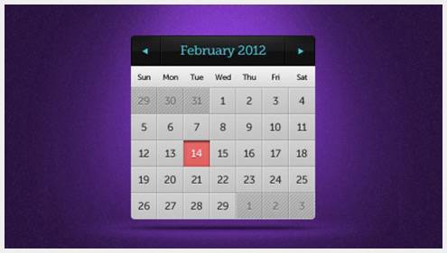 03-calendarpsddesign5 40个优秀免费的日历界面PSD下载