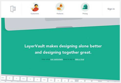 05-layervault 美丽的平板UI设计创意