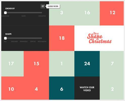 09-itsashapechristmas 美丽的平板UI设计创意