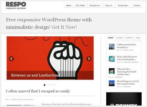 13-responsivewordpress13 15个轻量级WordPress的主题下载