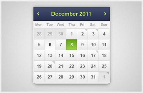 16-calendarpsddesign11 40个优秀免费的日历界面PSD下载