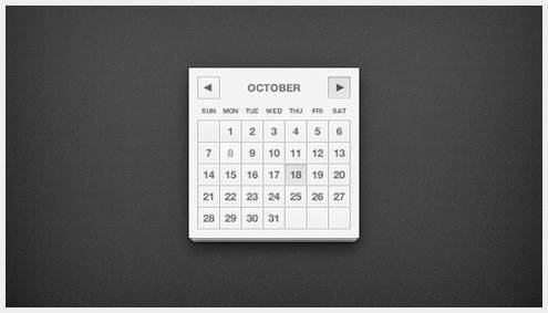 17-calendarpsddesign12 40个优秀免费的日历界面PSD下载