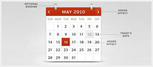 26-calendarpsddesign25 40个优秀免费的日历界面PSD下载