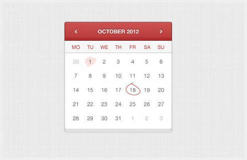 29-calendarpsddesign27 40个优秀免费的日历界面PSD下载