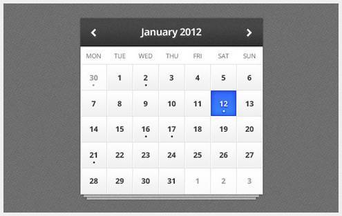 32-calendarpsddesign31 40个优秀免费的日历界面PSD下载