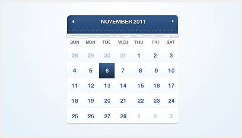 33-calendarpsddesign32 40个优秀免费的日历界面PSD下载