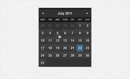 35-calendarpsddesign33 40个优秀免费的日历界面PSD下载