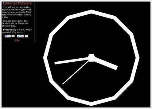05html5experiments3 16个天马行空令人印象深刻的CSS3&HTML5尝试