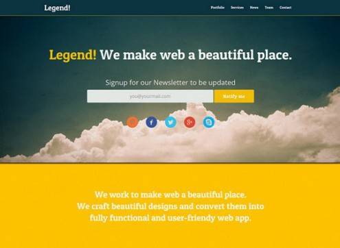 高品质免费响应式HTML5模板下载