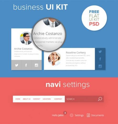 11-flat-UI-designs-download-free-PSD
