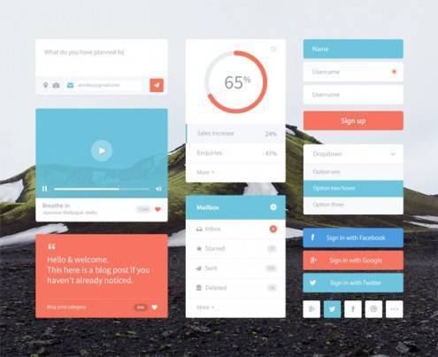 2-flat-UI-designs-download-free-PSD