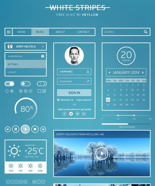 4-flat-UI-designs-download-free-PSD
