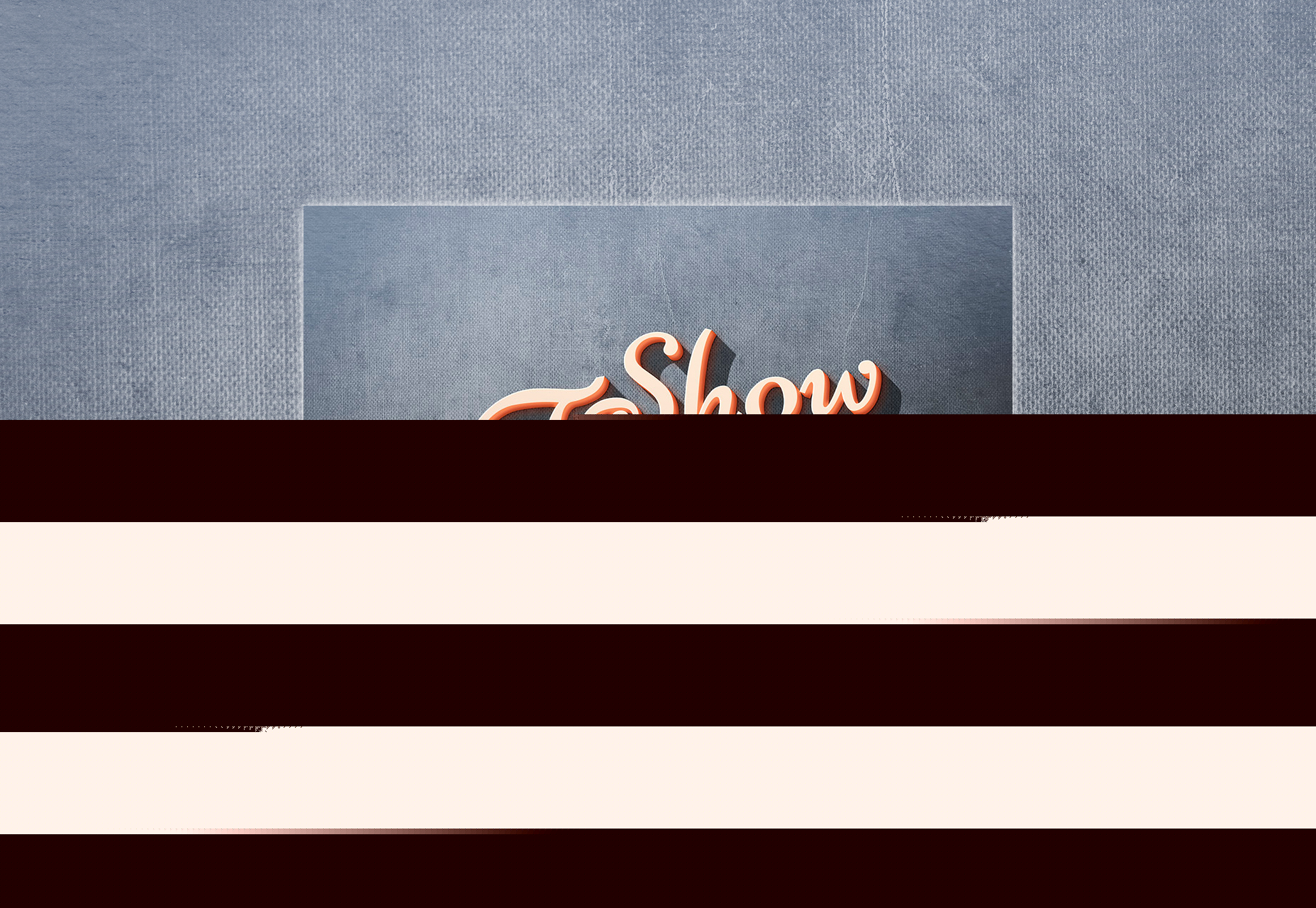 Showtime: Appealing 3D Text Effect