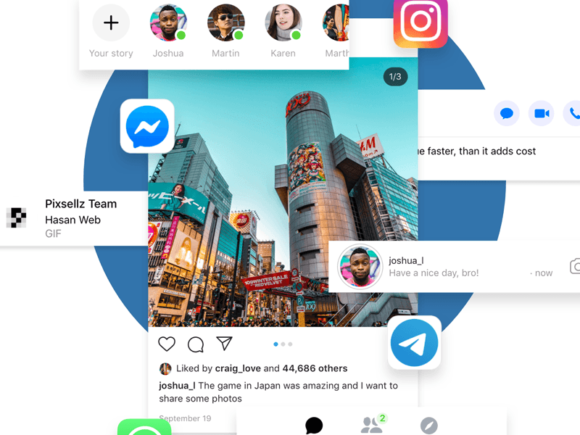 4个热门社交APP应用程序的120+界面源文件