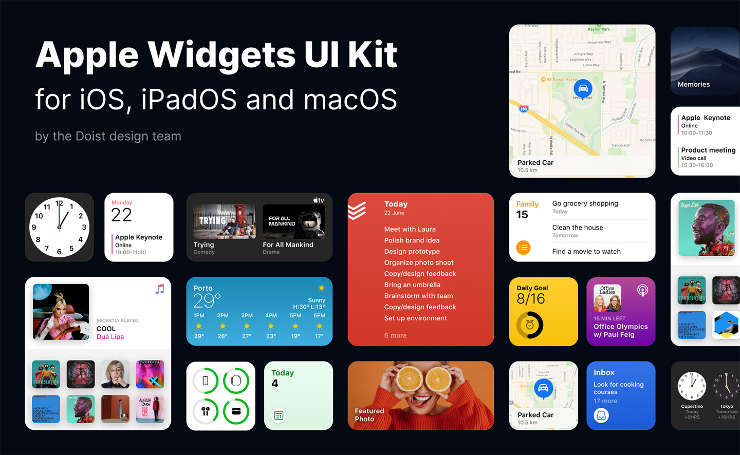 iOS 14小组件UI矢量文件下载