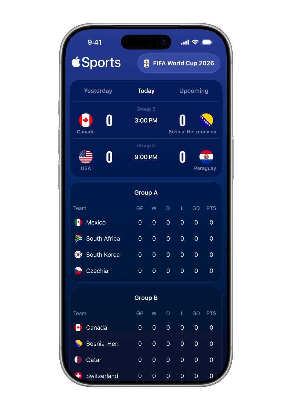 Apple Sports 的小组件和实时活动设计