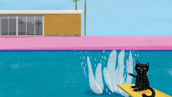 十幅致敬 David Hockney 的插画：创意圈如何用色彩告别一位现代艺术巨匠