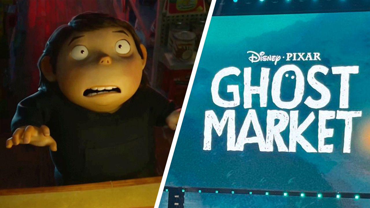 Pixar《Ghost Market》用竖屏 vlog 视角预告亚洲灵感的超自然世界。图片来源：Pixar / Creative Bloq。