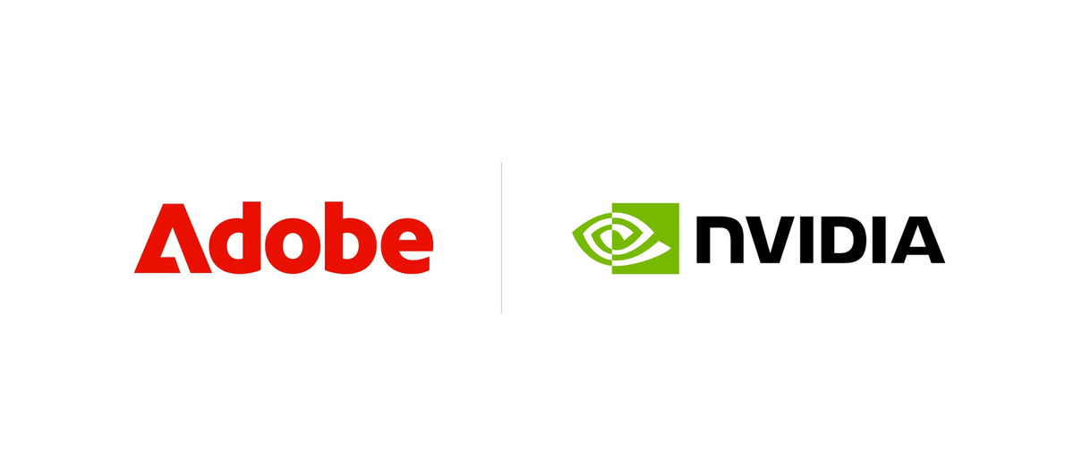 Adobe 与 NVIDIA 扩大创作工具合作的官方新闻配图。图片：Adobe / NVIDIA。