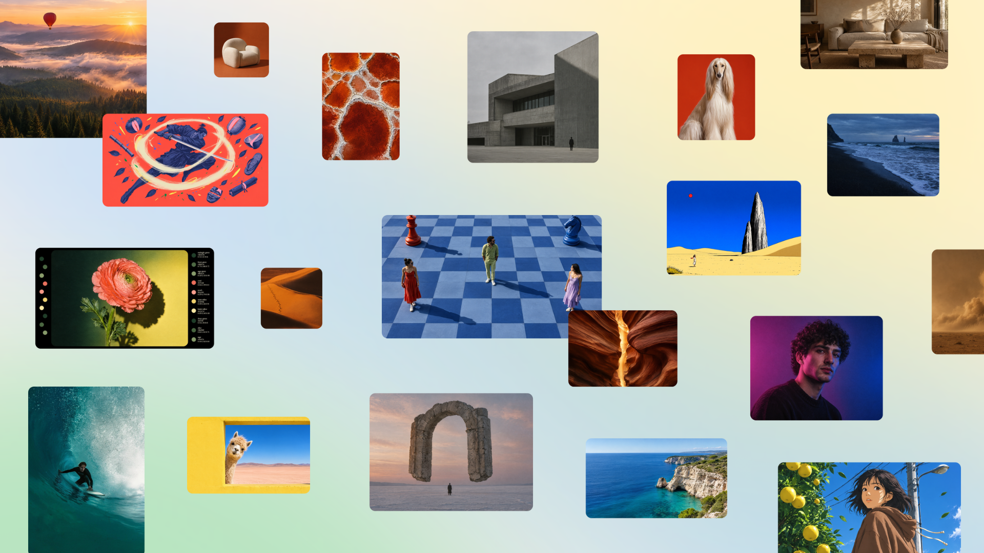 Canva Craft 官方发布页展示的多题材生成样张,图片:Canva。