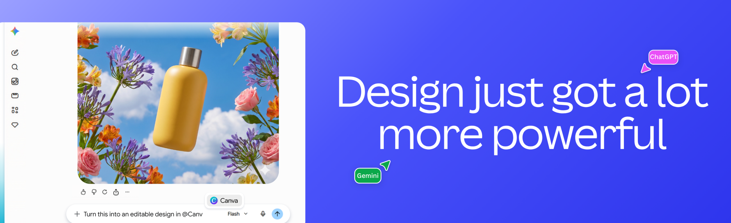 Canva Magic Layers 在 ChatGPT 和 Gemini 中的官方入口示意