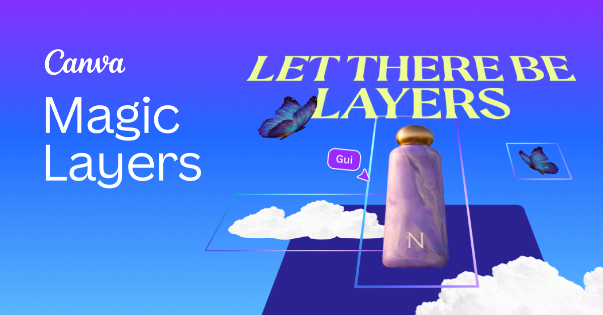 Canva Magic Layers 官方产品页展示可编辑图层的视觉示例