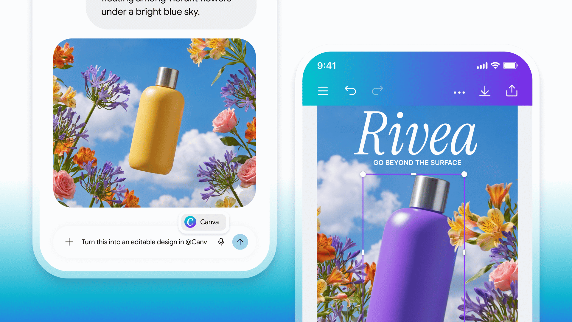 Canva Magic Layers 在 Gemini 中把房间元素拆成可编辑对象的官方示例