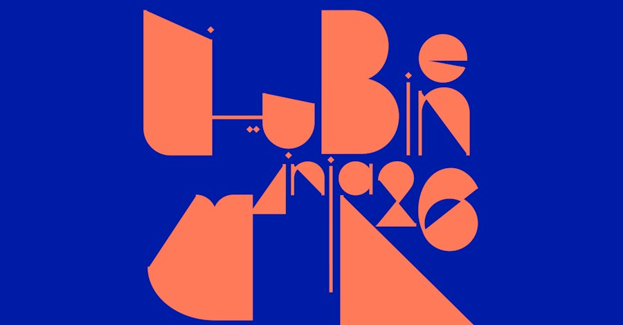 Design Doha Biennial 双语字体系统官方视觉，设计：Pentagram / Samar Maakaroun 团队。非 AI 生成作品。