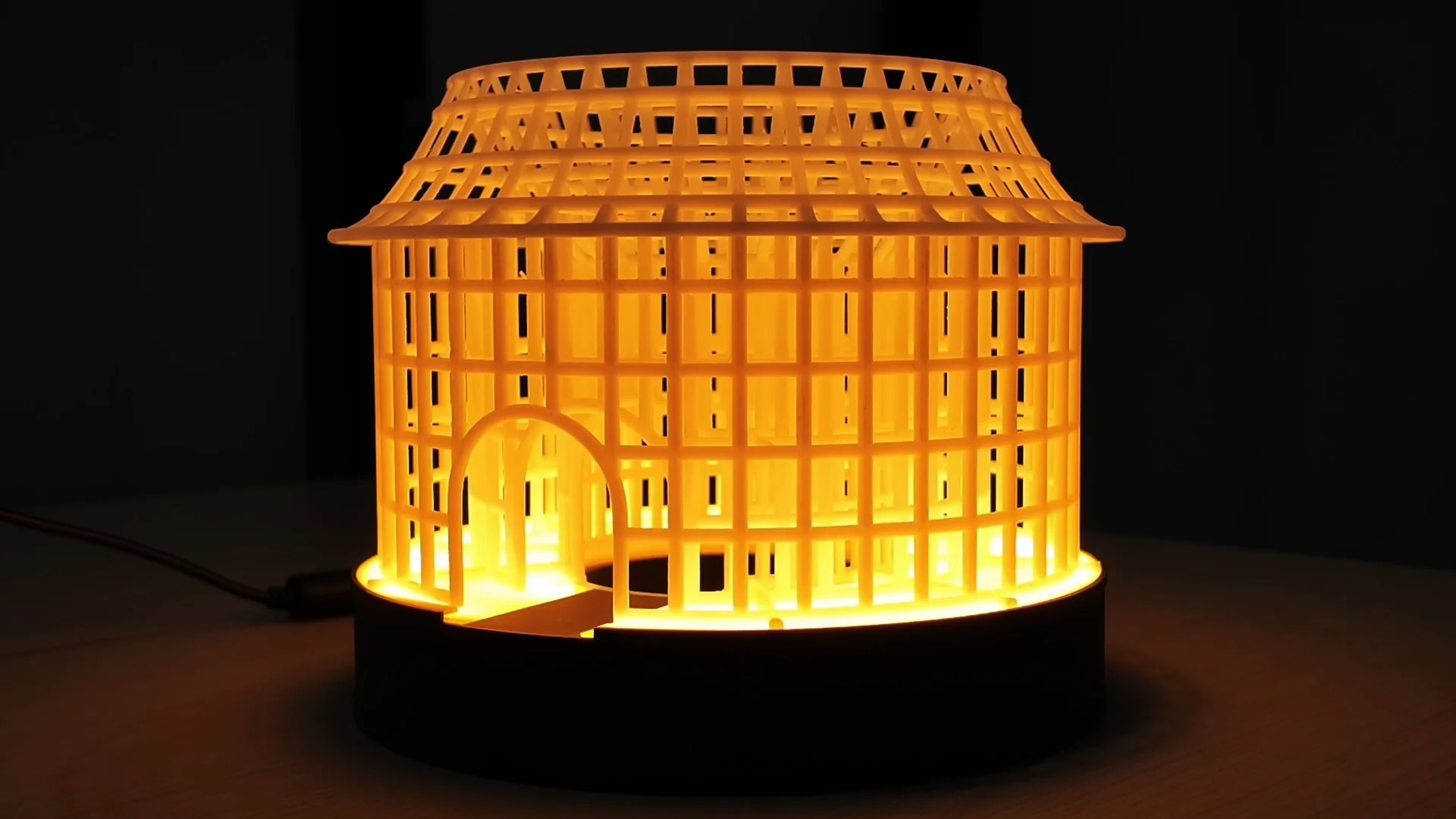 Kimi K3.1 Pro 官方技术文章展示的灯具 3D 案例;图:Moonshot AI。