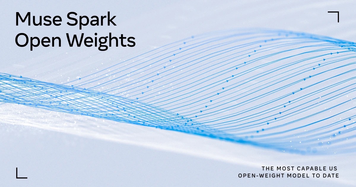 Muse Spark Open 权重发布的 Meta 官方视觉。图片：Meta AI Research。