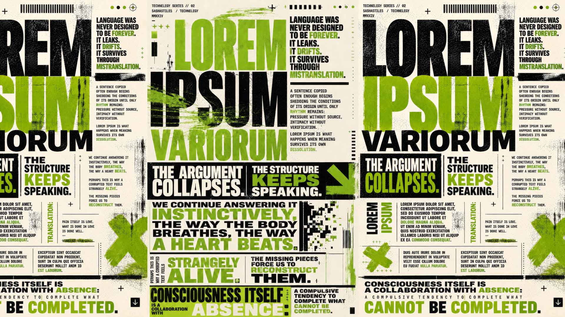 Sasha Stiles「Lorem Ipsum Variorum」官方展览画面;图:Palazzo Citterio。