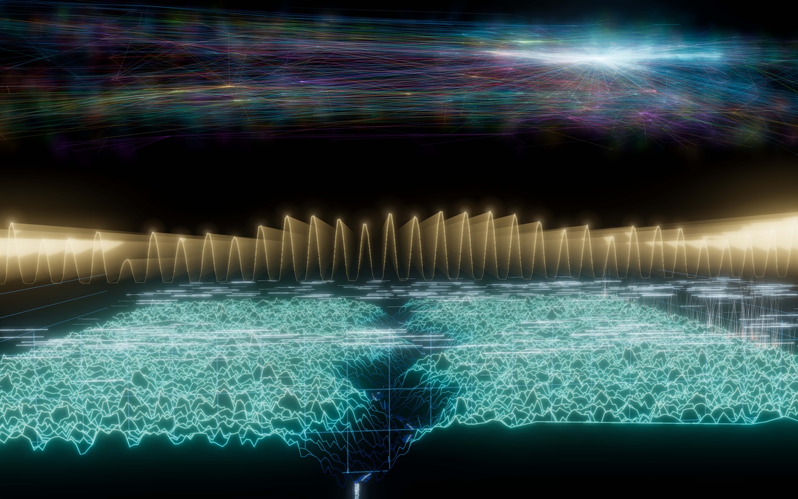 Daniel Heiss、Marc Schütze「Agentic Constellations」作品画面;© 艺术家与 ZKM。