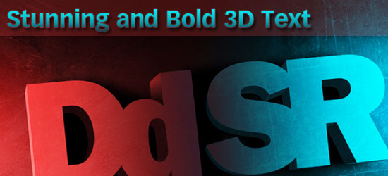 如何设计惊艳的3D字体
