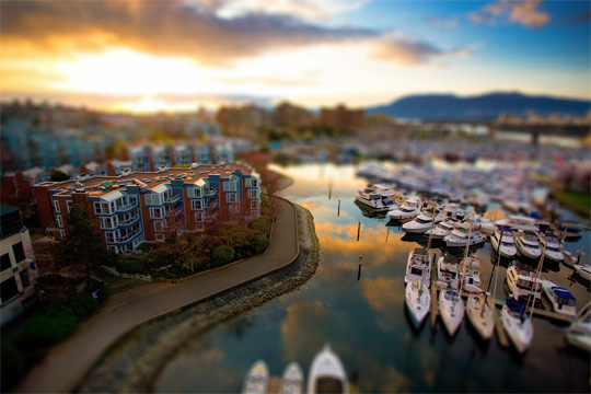 tilt shift photography