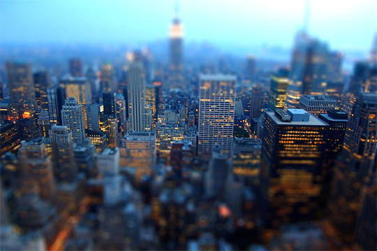 tilt shift photography