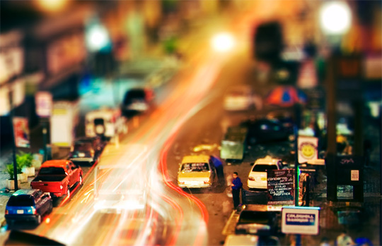 tilt shift photography