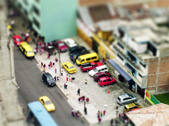 tilt shift photography