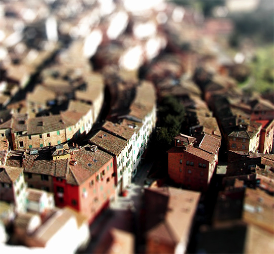 tilt shift photography