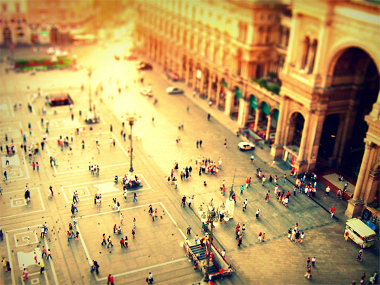tilt shift photography