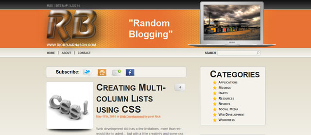创建多列列表使用CSS
