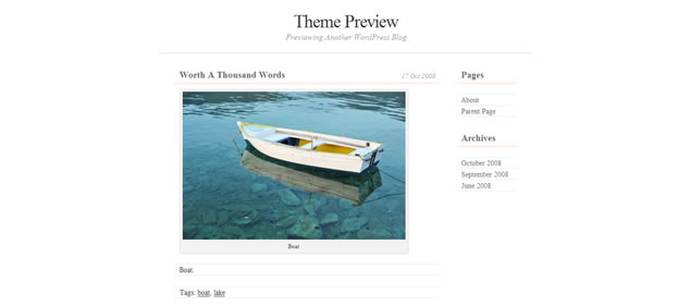 Dear Diary - Minimal Wordpress Themes