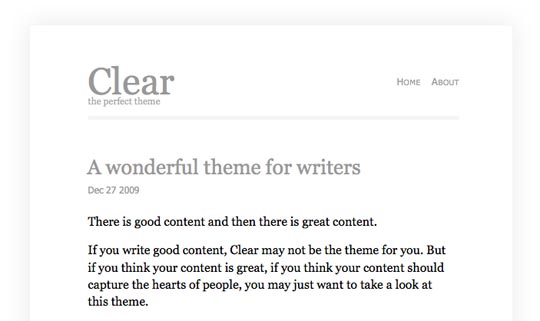 minimal themes