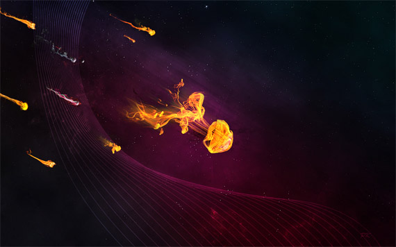 Vibrant-space-artwork-abstract-lighting-effects-tutorials