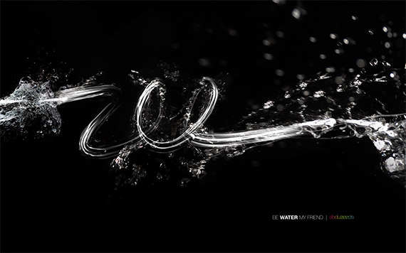 Incredibly-realistic-water-text-cinema-abstract-lighting-effects-tutorials