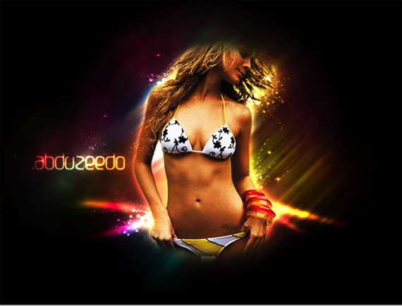 Sparkling-hot-girl-photoshop-abstract-lighting-effects-tutorials