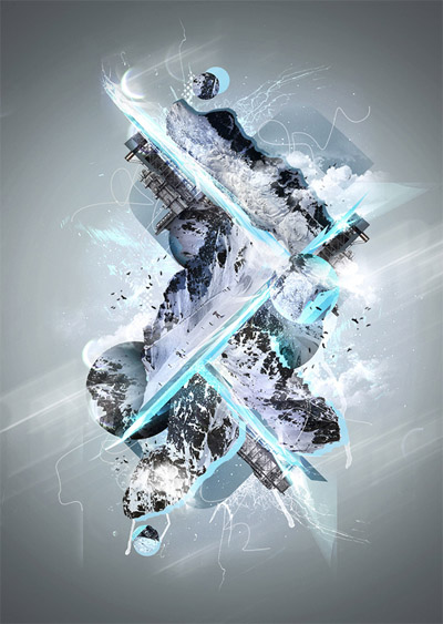 Freezing-cold-snow-themed-piece-abstract-lighting-effects-tutorials